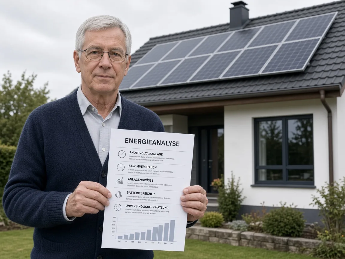 Energieanalyse für die Planung einer Photovoltaikanlage